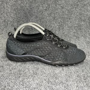 Skechers Breathe Easy Fortune Knit Shoes Women's Size 9.5 Black Athletic Walking